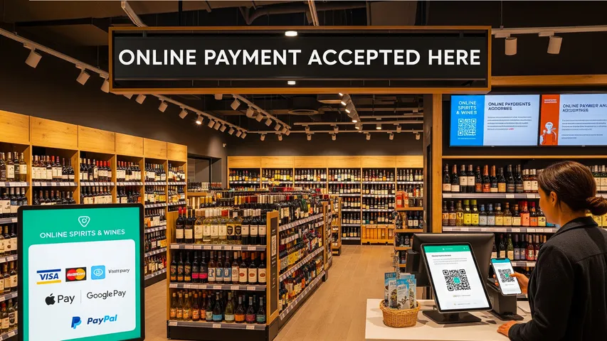 online payments on liquor shop