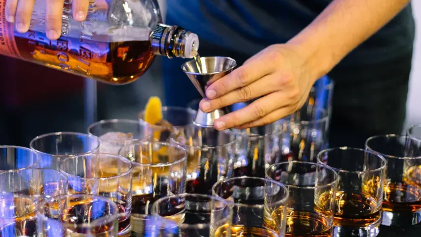 Liquor and beer 