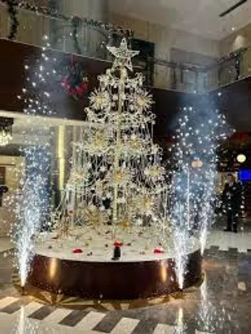Christmas tree lighting at Crowne Plaza Greater Noida