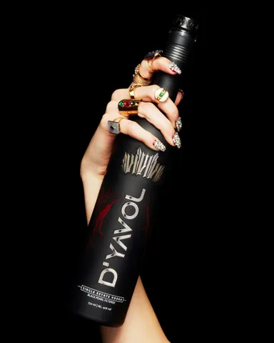 Black pearl-filtered D’YAVOL Vodka