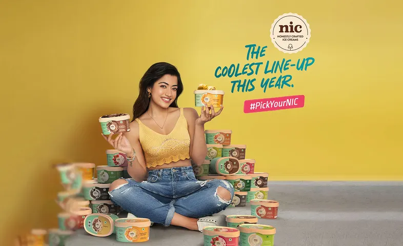 Rashmika Mandanna associates with an ice-cream brand
