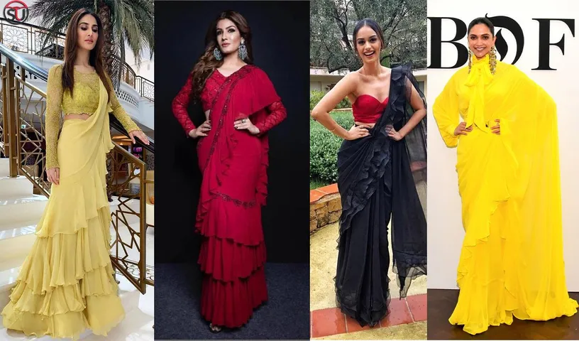 Ruffle Sarees Are Trending, And You Must Try Them This Wedding Season