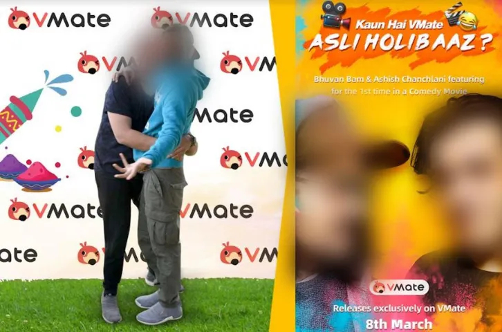 Bhuvan Bam And Ashish Chanchlani First Short Film VMateAsliHoliBaaz First Look Is Here