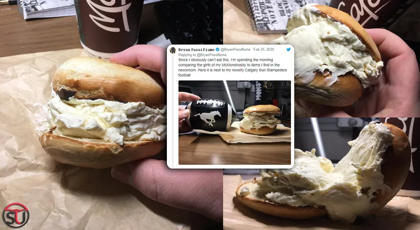 Pic Of Overflowing Cheese From Bagel Goes Viral, Twitter Asks About This 'McMonstrosity'