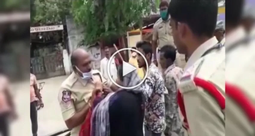 Woman Attacks On Duty Policeman, Harshest Measures Should Be Taken Against Those Who Attack The Cops