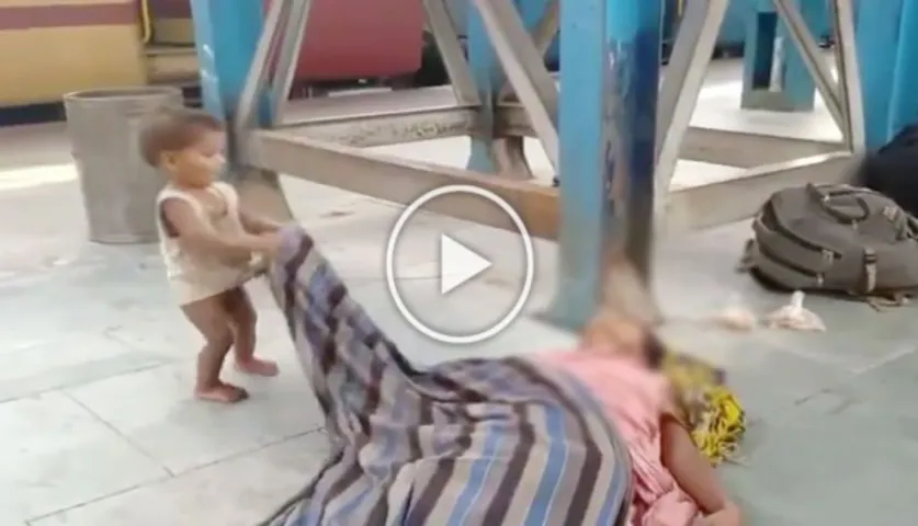 Viral: A Baby Trying To Wake Up Dead Mother Left Indians In Tears