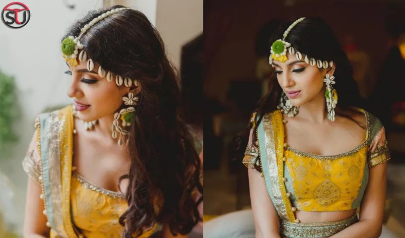Bride-To-Be Miheeka Bajaj Glows In Yellow Outfit And Seashell Jewellery At Her Haldi Ceremony