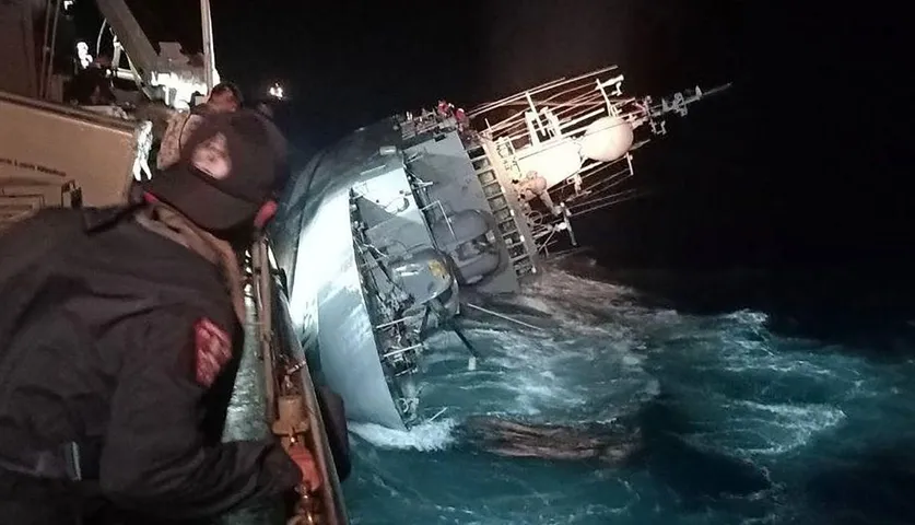 Thailand Warship Sank Down:31 Sailors are Missing