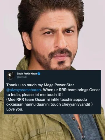 Shah Rukh Khan Jokingly Requests to Touch Oscar Won by Ram Charan's RRR