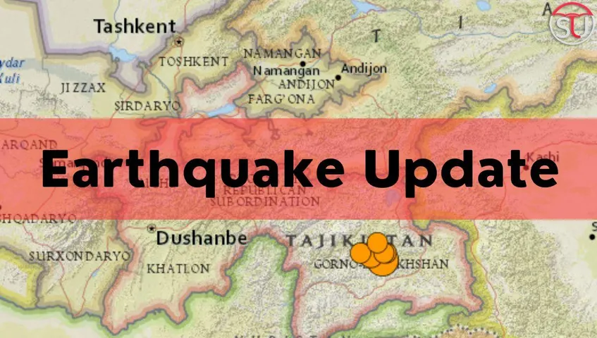 6.8 Magnitude Earthquake Hits Tajikistan!! Worst Affected Places & Map Representation...