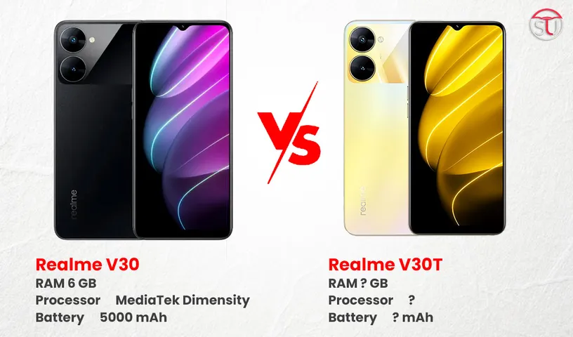 Realme V30, Realme V30T Listed on Official Site Ahead of Launch : Report