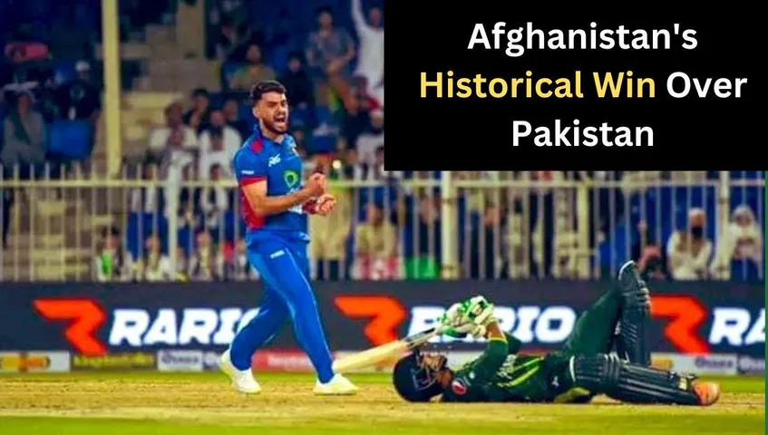 Afghanistan Booked Their First Ever Victory Over Pakistan in the International Cricket Format!! See More...