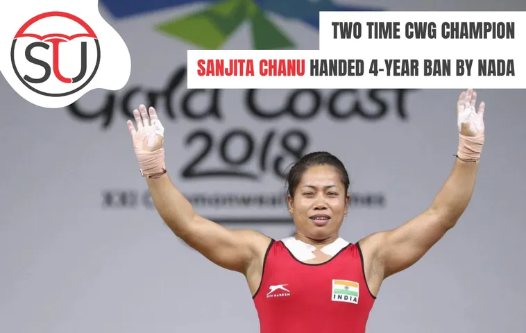 Two Time CWG Champion Sanjita Chanu Handed 4-year Ban by NADA