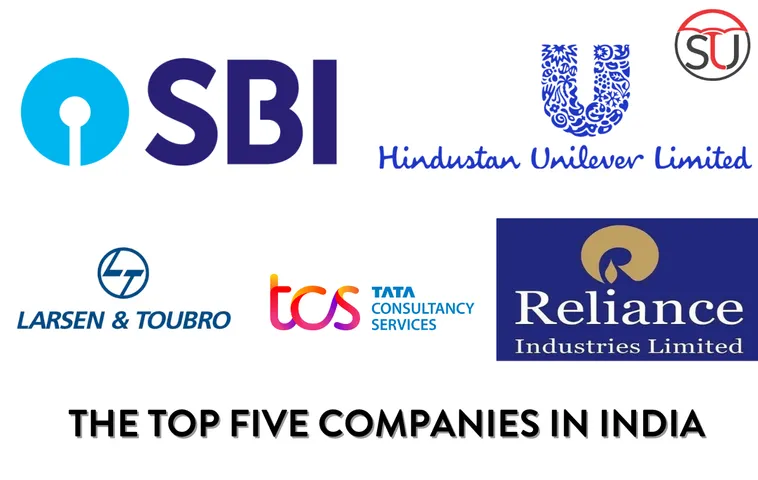 The leading five corporations operating in India Top five companies in India