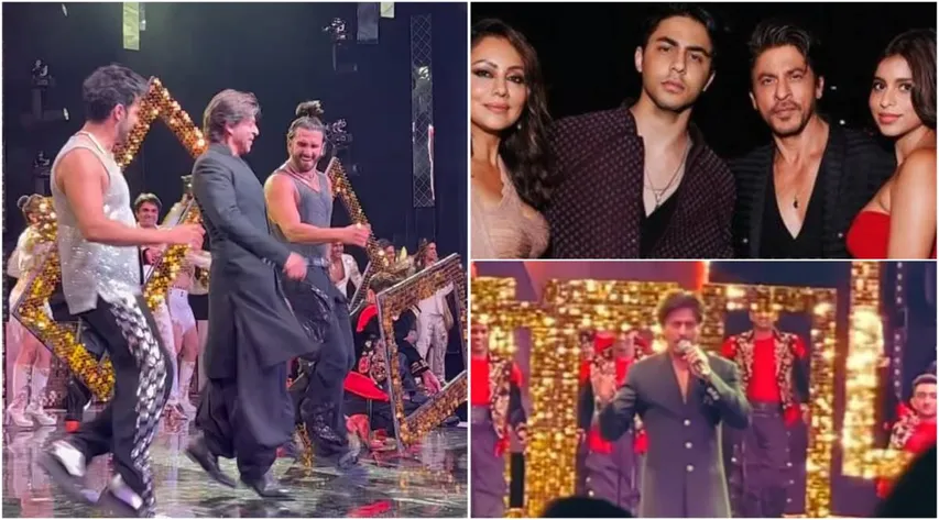 WATCH: Shah Rukh Khan Dances to Jhoome Jo Pathaan at Ambanis' NMAAC Event In Mumbai, Crowd Goes Berserk