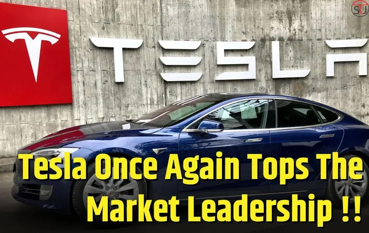 Tesla Persists In Being A Market Leader In The EV Market In The US; Holds 50% Share