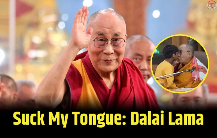 Dalai Lama Asks A Boy To 'Suck His Tongue'; Got Trolled Badly