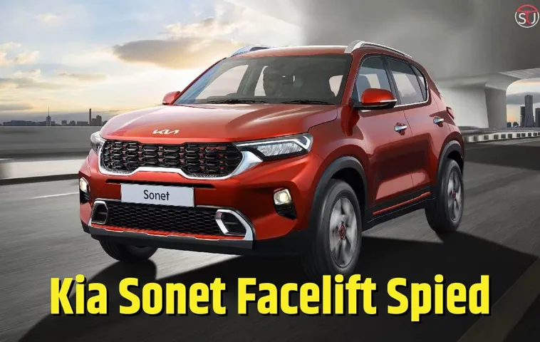 Kia Sonet FaceLift Spy Shots Revealed