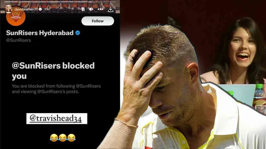David Warner Reveals SRH Blocked Him on Instagram and X, Expresses Discontent