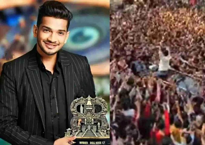 Munawar Faruqui: Thousands of people shouting 'Munawar-Munawar', Bigg Boss 17 Winner was welcomed in Dongri