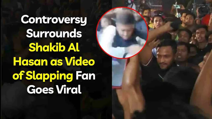 Controversy Surrounds Shakib Al Hasan as Video of Slapping Fan Goes Viral