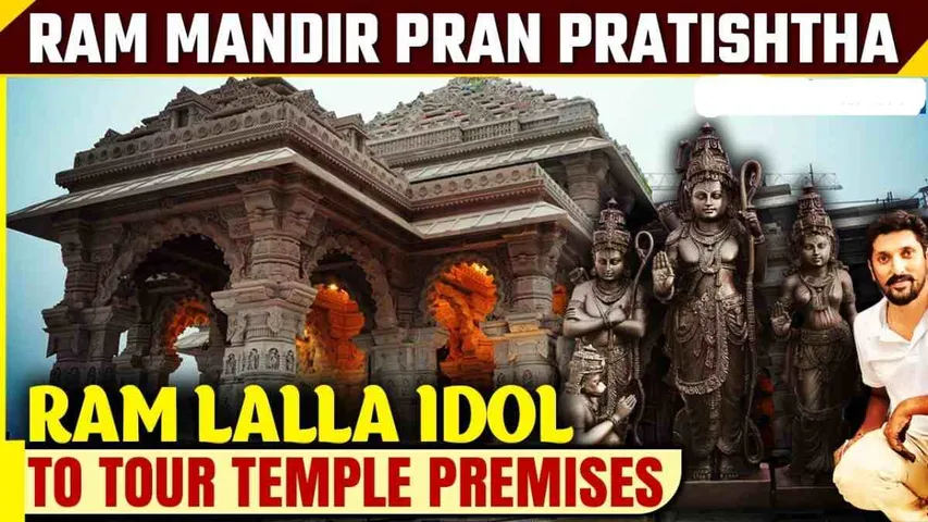 Ram Temple Pran Prathistha : Ram Lalla Idols Enters Temple On Day 2. Top Points