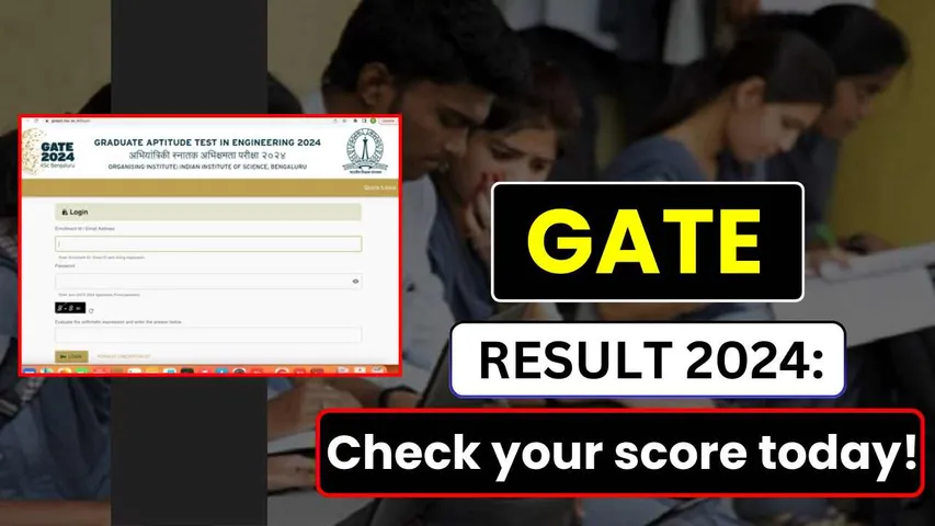 GATE 2024 result: Check your score today! And Method to check result