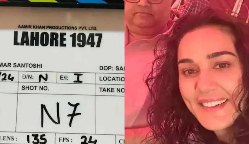 Preity Zinta Starts Shooting for Lahore 1947; Fans are very Happy with his 'comeback'