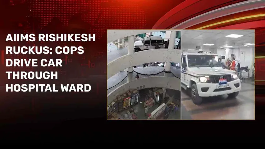 Police Drive To 4th Floor Of AIIMS Rishikesh To Arrest Molestation Accused, Video Gets Viral