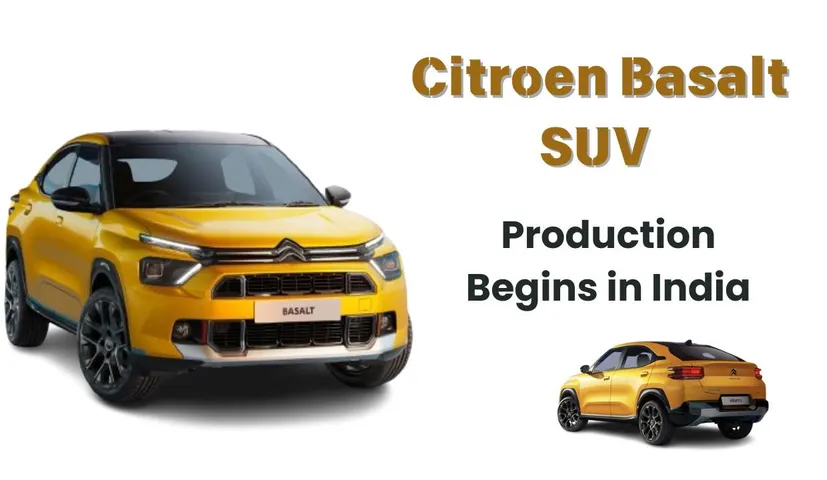Citroen Basalt SUV Production Begins in India