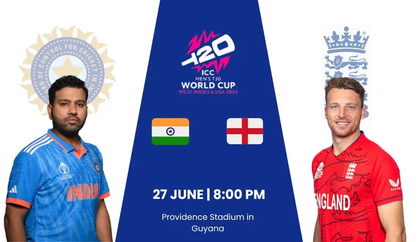 IND vs ENG T20 World Cup 2024 Semifinal, When, Where and Head-to-Head Records