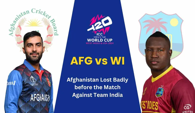 WI vs AFG: Afghanistan Lost Badly before the Match Against Team India, Here is the details