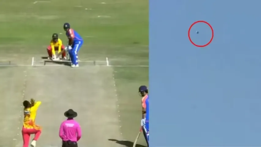 Sanju Samson hit a long six, the ball went out of the stadium - even the bowler was left stunned - VIDEO