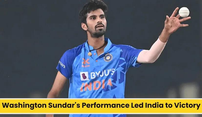 IND vs ZIM T20: Washington Sundar's Performance Led India to Victory, Became Player of the Match