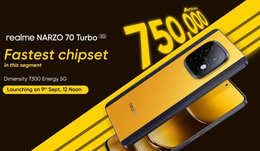 Realme Narzo 70 Turbo 5G will be Launched Today, The Best Gaming Smartphone