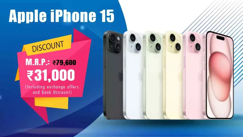 Apple's iPhone 15 : Get Upto Rs 27,000 Discount On iPhone 15 and Plus ! Limited Time Offer