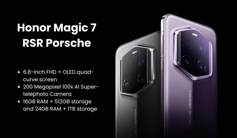 Honor Magic 7 RSR Porsche Design Will get 200 Megapixel 100x AI Super-telephoto Camera, Details Leaked