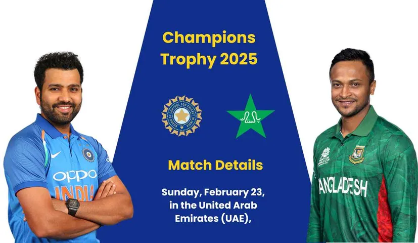 Champions Trophy 2025: When and Where Will the Match Between IND vs PAK Take Place? Date revealed