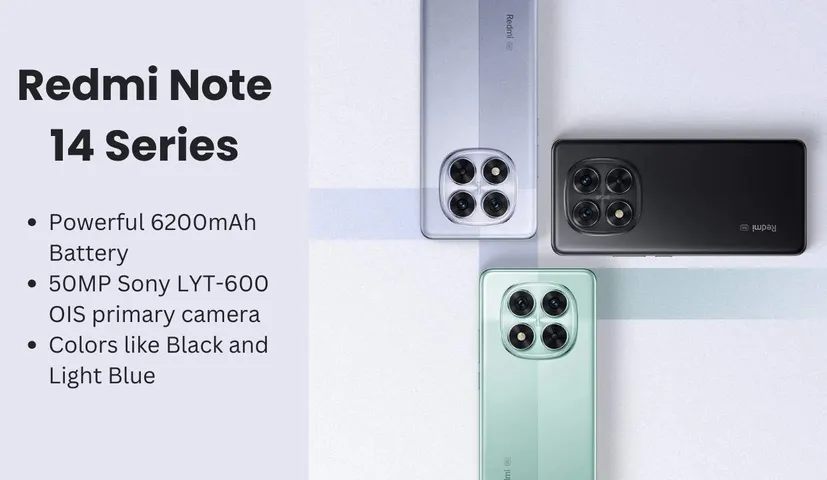 Redmi Note 14 Series Launched in India, Powerful 6200mAh Battery, What is the Price