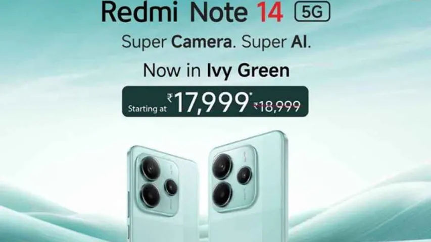 Redmi Note 14 5G Launched in Ivy Green: Price Starts at ₹18,999