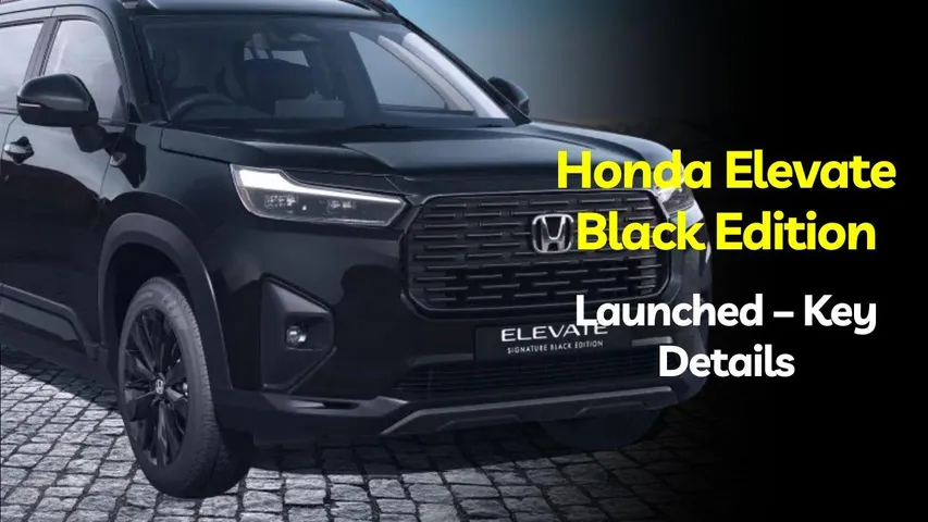 Honda Elevate Black Edition Price in India & Top Features Explained