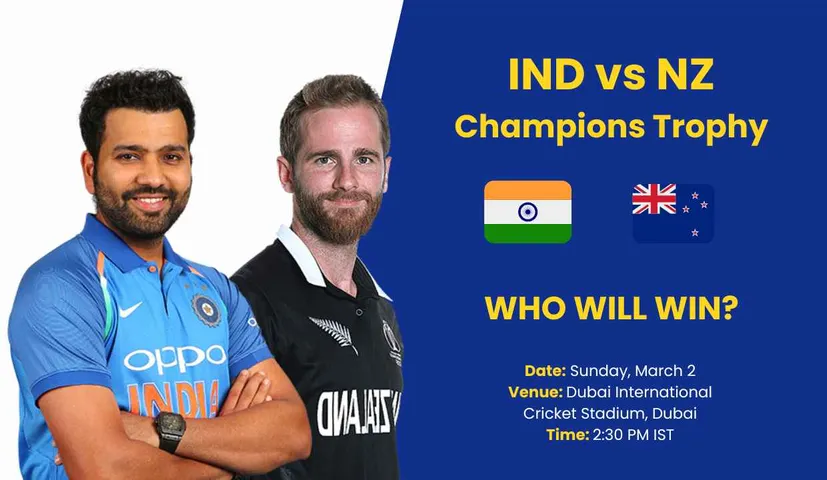 IND vs NZ Champions Trophy 2025: Live Streaming, Telecast, Match Time