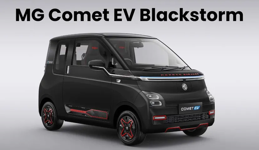 MG Comet EV Blackstorm Launched: Price, Features & Battery Details