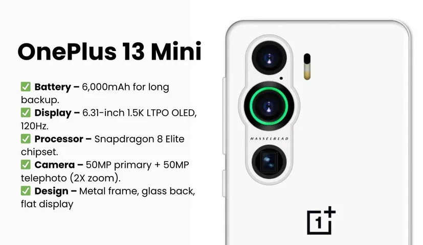 OnePlus 13 Mini Coming Soon: Big Battery, Compact Design and more