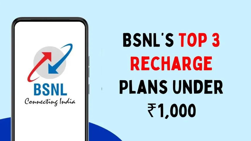 BSNL’s Best Recharge Plans Under ₹1,000 – Get Up to 6 Months Validity!