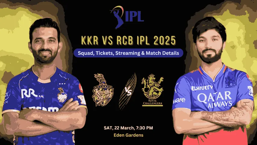 KKR vs RCB IPL 2025: Ticket Booking, Match Timings & Live Telecast