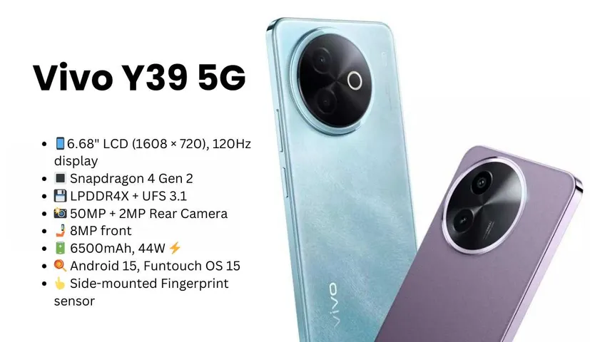Vivo Y39 5G Launched in India: Price, Features and Specifications