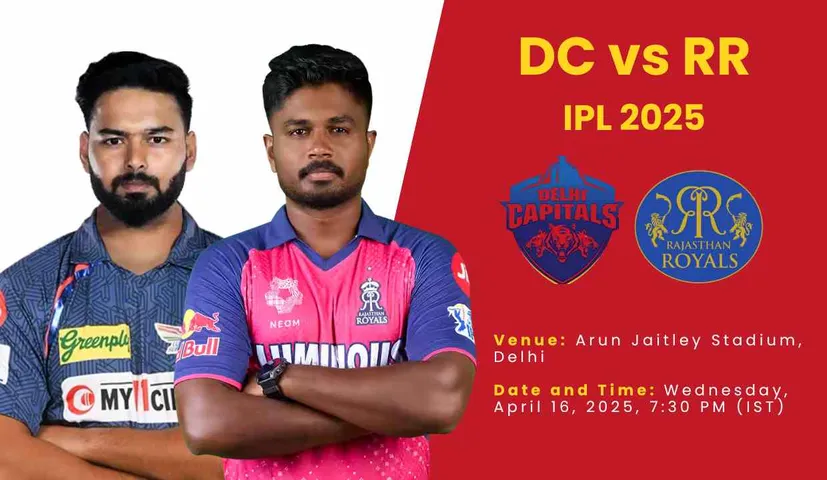 DC vs RR Dream11 Prediction Today Match, Pitch Report, Head to Head Records