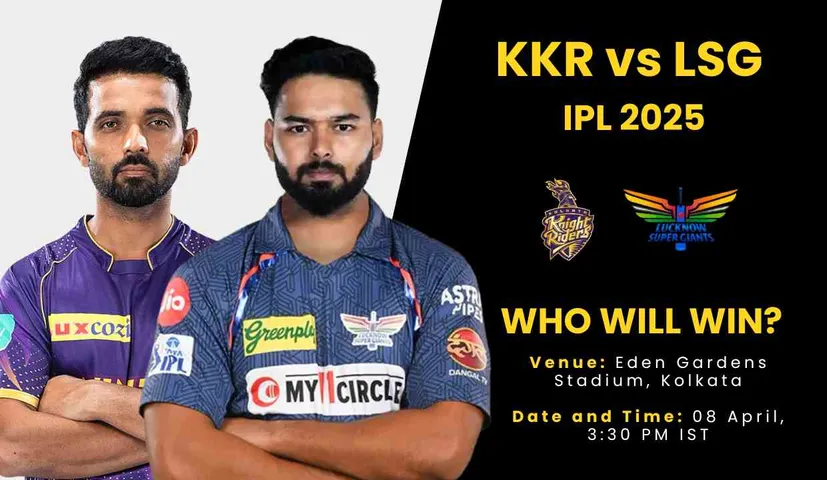 KKR vs LSG IPL 2025 Dream11 Prediction: Fantasy Tips, Playing 11, Pitch Report