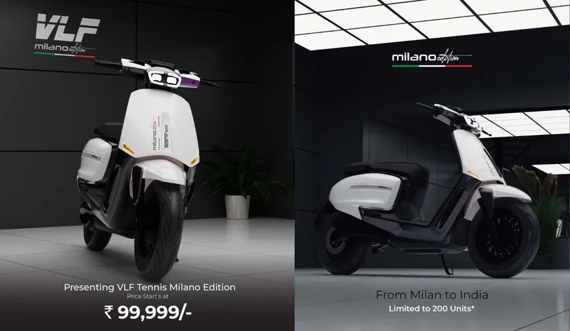 VLF Tennis Milano Edition Electric Scooter Launched in India with 130km Range